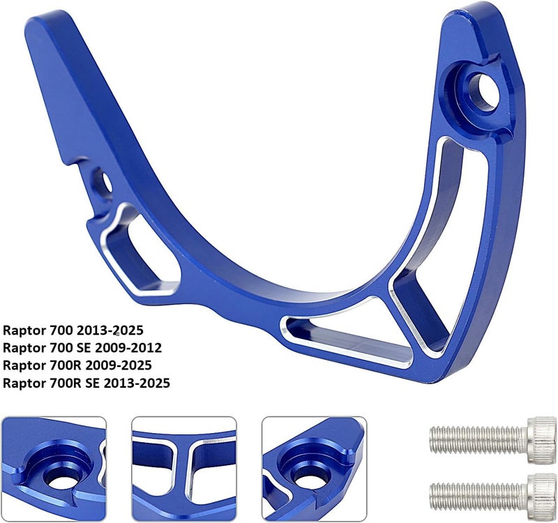 Wacece ATV Case Saver Engine Case Guard CNC for Raptor 700 2013-2025 Raptor 700R 2009-2025 Raptor 700R SE 2013-2025 Raptor 700 SE 2009-2012 Blue - Image 2
